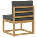 Set de canapele de exterior Alb și antracit 59 x 63 x 73 cm - WALTI WALTI