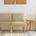 Set de canapele de exterior Alb și Bej 59 x 63 x 73 cm - WALTI WALTI