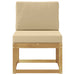 Set de canapele de exterior Alb și Bej 59 x 63 x 73 cm - WALTI WALTI