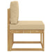 Set de canapele de exterior Alb și Bej 59 x 63 x 73 cm - WALTI WALTI