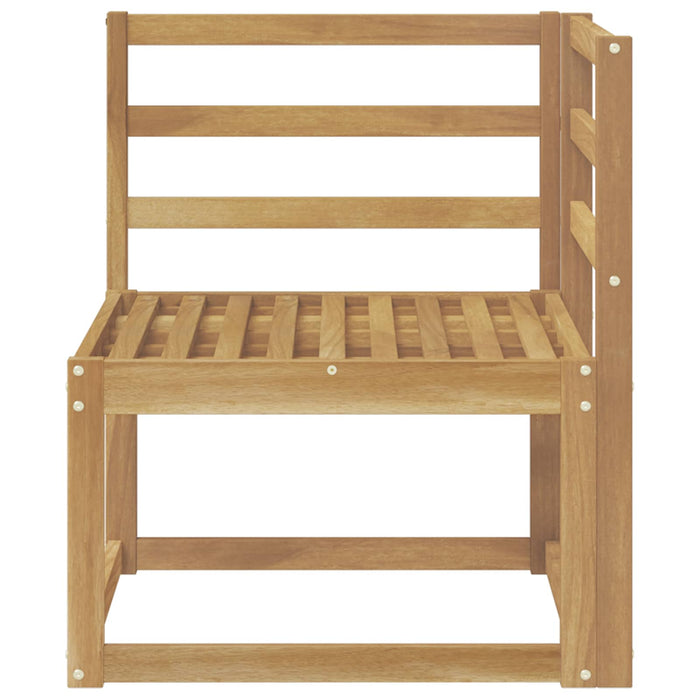 Sofa Colțar pentru Exterior Lemn Solid de Acacia Alb - WALTI WALTI