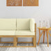 Sofa Colțar pentru Exterior Lemn Solid de Acacia Alb - WALTI WALTI