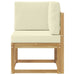 Sofa Colțar pentru Exterior Lemn Solid de Acacia Alb - WALTI WALTI