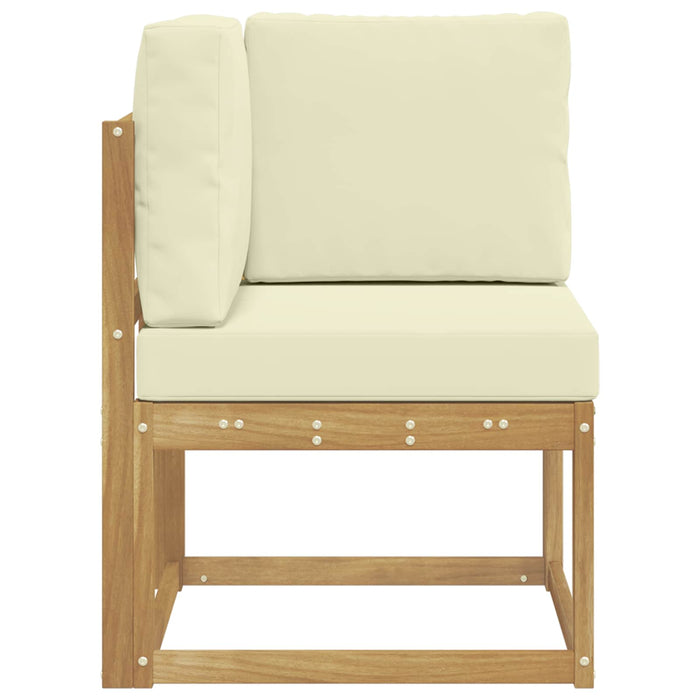 Sofa Colțar pentru Exterior Lemn Solid de Acacia Alb - WALTI WALTI