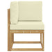 Sofa Colțar pentru Exterior Lemn Solid de Acacia Alb - WALTI WALTI