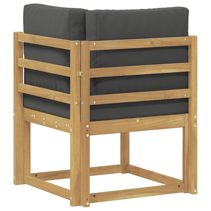 Sofa Colțar pentru Exterior Lemn Solid de Acacia Alb - WALTI WALTI