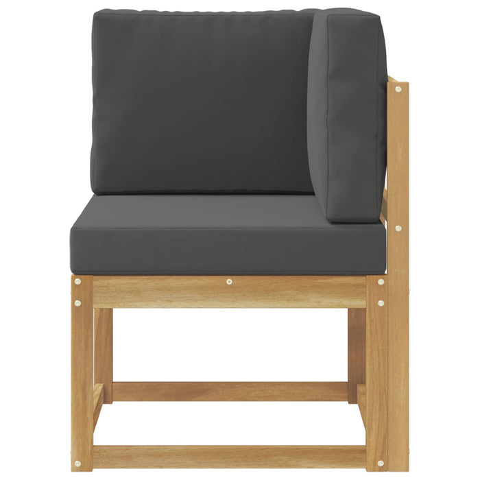 Sofa Colțar pentru Exterior Lemn Solid de Acacia Alb - WALTI WALTI