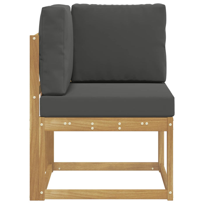 Sofa Colțar pentru Exterior Lemn Solid de Acacia Alb - WALTI WALTI