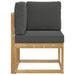Sofa Colțar pentru Exterior Lemn Solid de Acacia Alb - WALTI WALTI