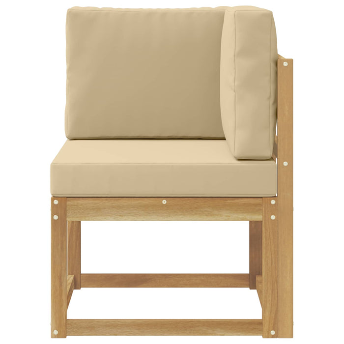 Sofa Colțar pentru Exterior Lemn Solid de Acacia Alb - WALTI WALTI