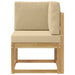 Sofa Colțar pentru Exterior Lemn Solid de Acacia Alb - WALTI WALTI