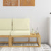 Canapea de exterior Alb 91 x 63 x 73 cm Lemn Solid de Acacia - WALTI WALTI