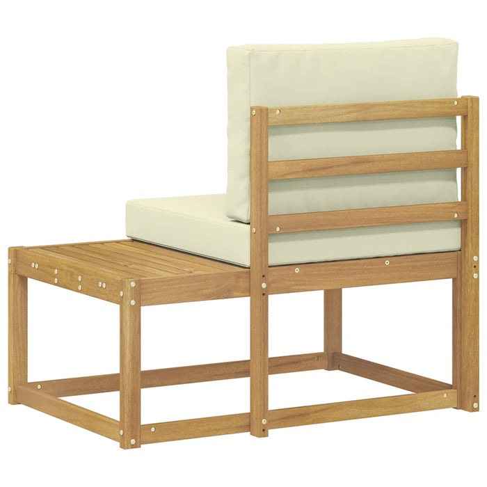 Canapea de exterior Alb 91 x 63 x 73 cm Lemn Solid de Acacia - WALTI WALTI