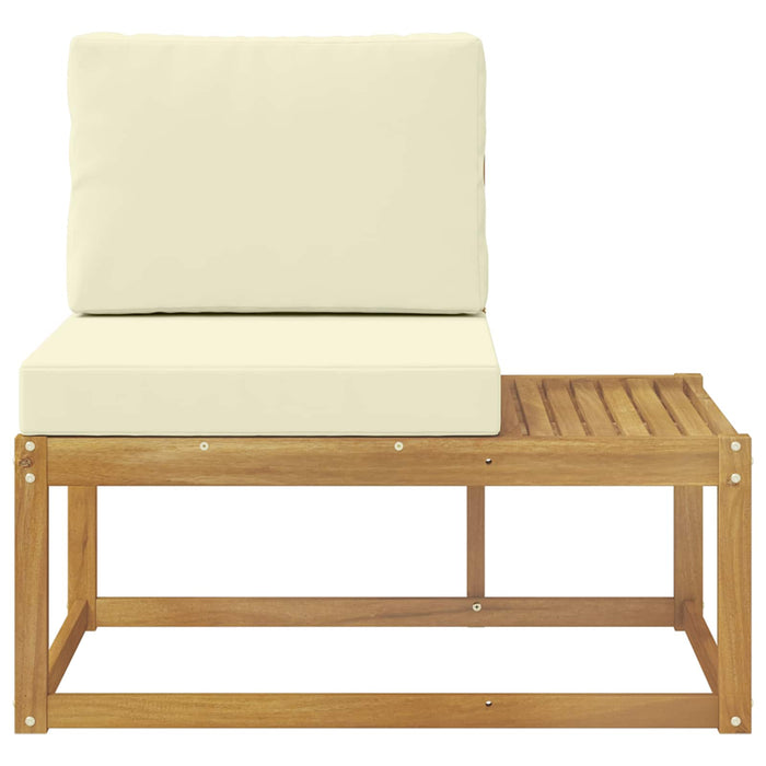 Canapea de exterior Alb 91 x 63 x 73 cm Lemn Solid de Acacia - WALTI WALTI