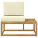 Canapea de exterior Alb 91 x 63 x 73 cm Lemn Solid de Acacia - WALTI WALTI