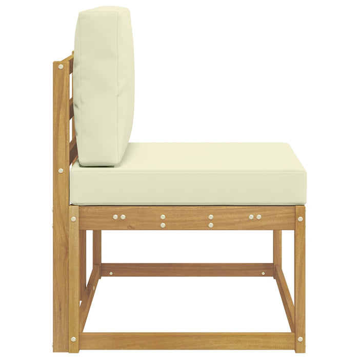 Canapea de exterior Alb 91 x 63 x 73 cm Lemn Solid de Acacia - WALTI WALTI
