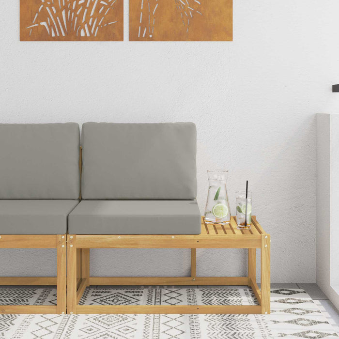 Canapea de exterior Alb 91 x 63 x 73 cm Lemn Solid de Acacia - WALTI WALTI