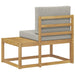 Canapea de exterior Alb 91 x 63 x 73 cm Lemn Solid de Acacia - WALTI WALTI