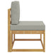 Canapea de exterior Alb 91 x 63 x 73 cm Lemn Solid de Acacia - WALTI WALTI