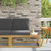 Canapea de exterior Alb 91 x 63 x 73 cm Lemn Solid de Acacia - WALTI WALTI