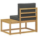 Canapea de exterior Alb 91 x 63 x 73 cm Lemn Solid de Acacia - WALTI WALTI