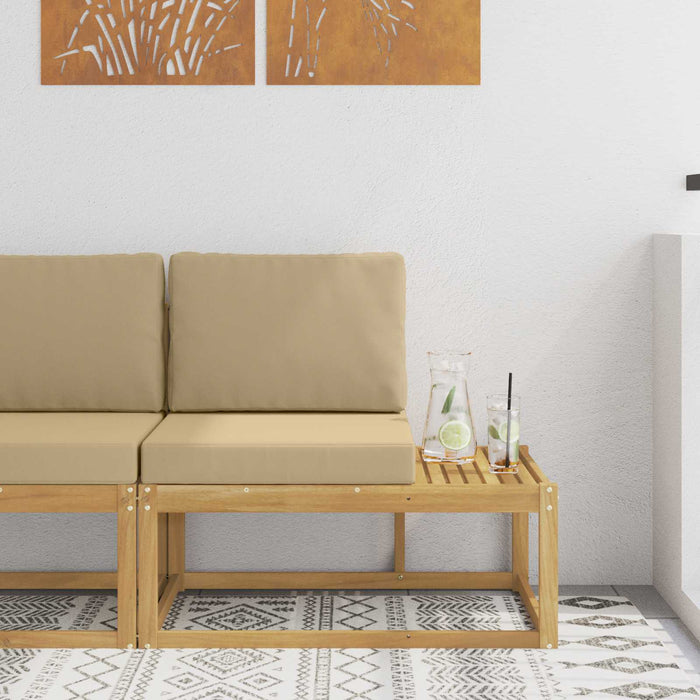 Canapea de exterior Alb 91 x 63 x 73 cm Lemn Solid de Acacia - WALTI WALTI