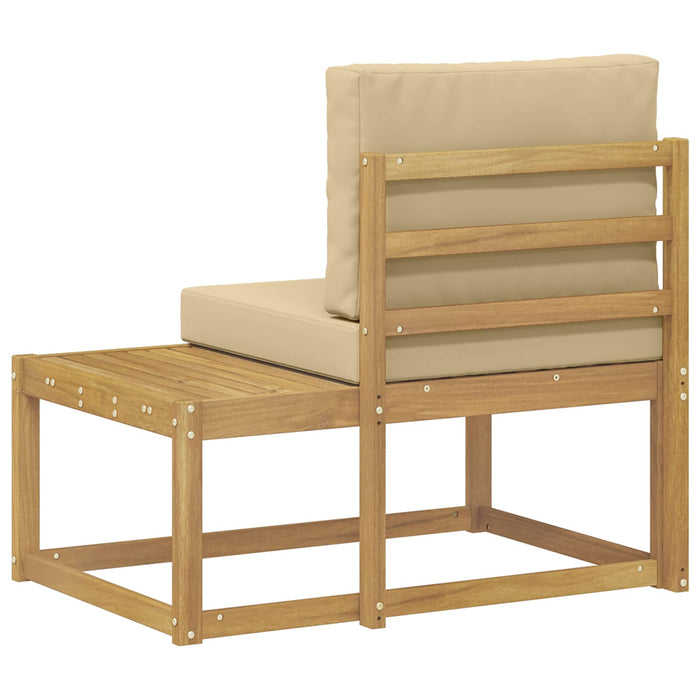 Canapea de exterior Alb 91 x 63 x 73 cm Lemn Solid de Acacia - WALTI WALTI