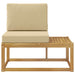 Canapea de exterior Alb 91 x 63 x 73 cm Lemn Solid de Acacia - WALTI WALTI