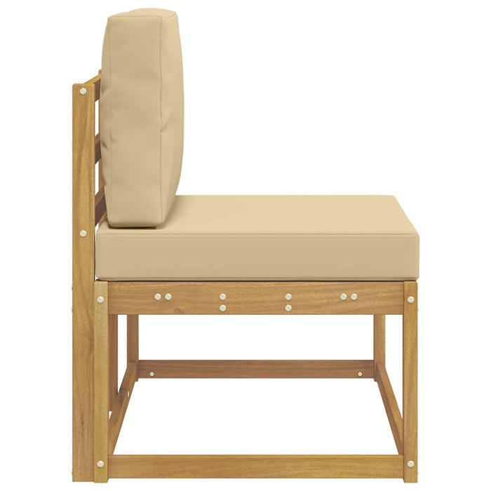 Canapea de exterior Alb 91 x 63 x 73 cm Lemn Solid de Acacia - WALTI WALTI