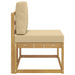 Canapea de exterior Alb 91 x 63 x 73 cm Lemn Solid de Acacia - WALTI WALTI