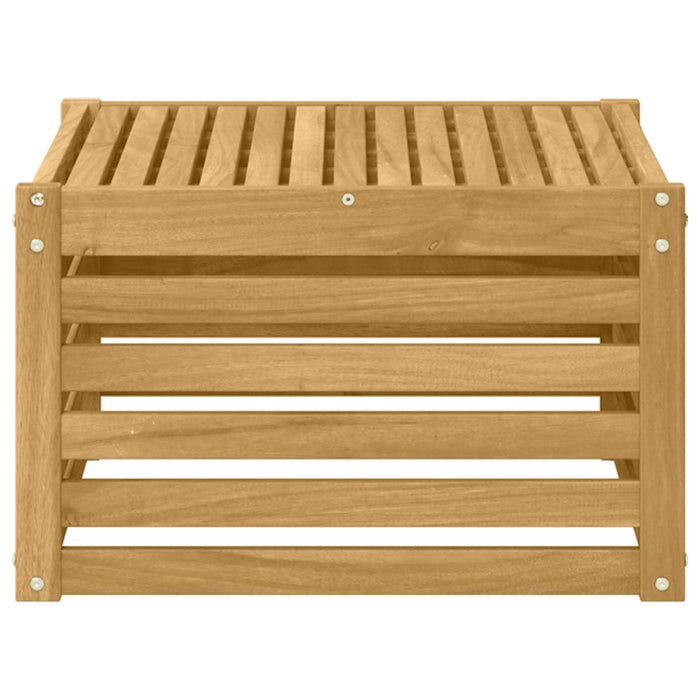 Masă de exterior Lemn Solid de Acacia Alb 59 x 59 x 37 cm - WALTI WALTI