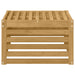 Taburet pentru exterior Lemn Solid de Acacia Alb - WALTI WALTI