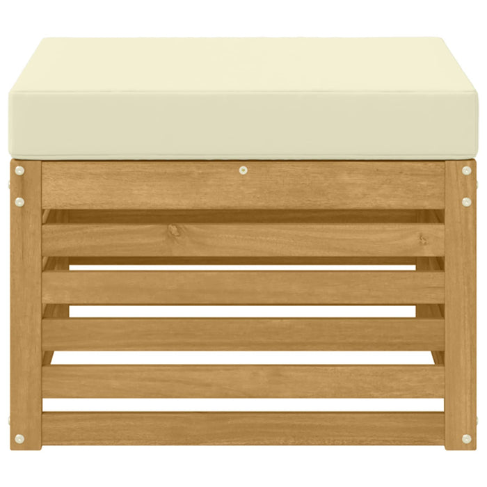 Taburet pentru exterior Lemn Solid de Acacia Alb - WALTI WALTI