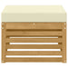 Taburet pentru exterior Lemn Solid de Acacia Alb - WALTI WALTI