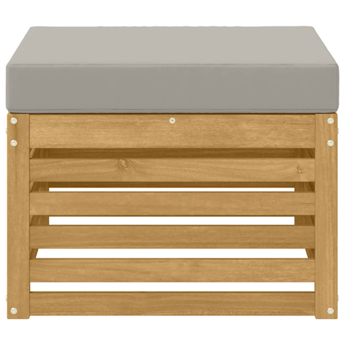 Taburet pentru exterior Lemn Solid de Acacia Alb - WALTI WALTI