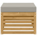 Taburet pentru exterior Lemn Solid de Acacia Alb - WALTI WALTI