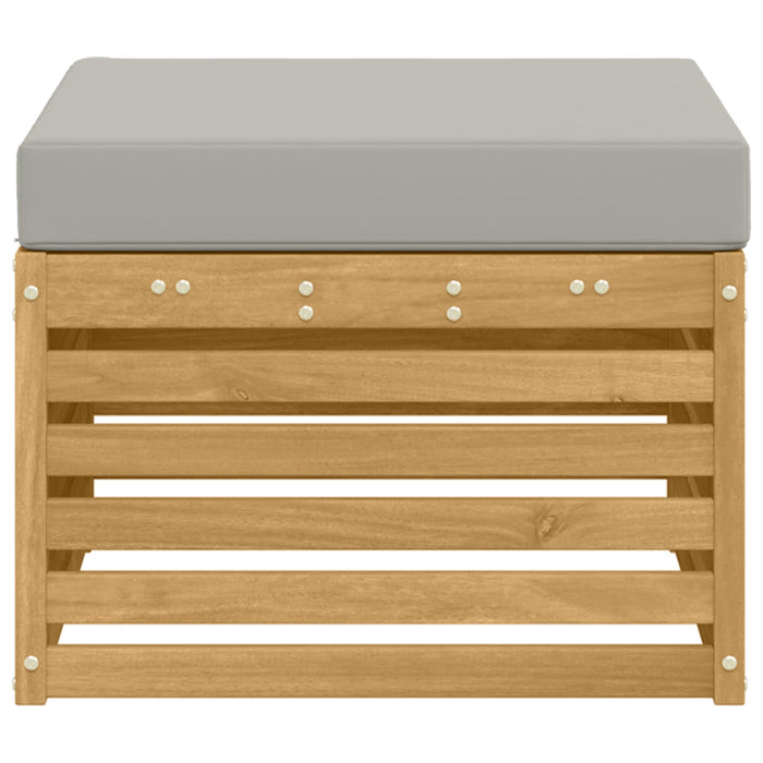 Taburet pentru exterior Lemn Solid de Acacia Alb - WALTI WALTI