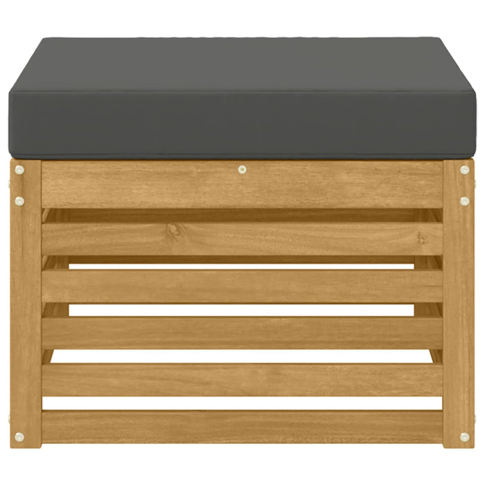 Taburet pentru exterior Lemn Solid de Acacia Alb - WALTI WALTI