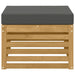 Taburet pentru exterior Lemn Solid de Acacia Alb - WALTI WALTI