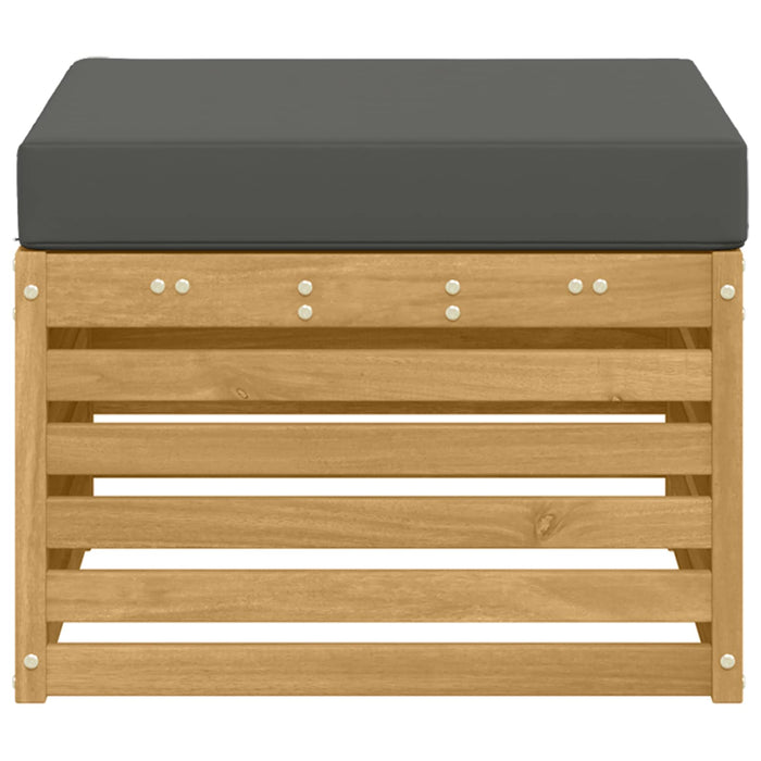 Taburet pentru exterior Lemn Solid de Acacia Alb - WALTI WALTI