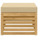 Taburet pentru exterior Lemn Solid de Acacia Alb - WALTI WALTI