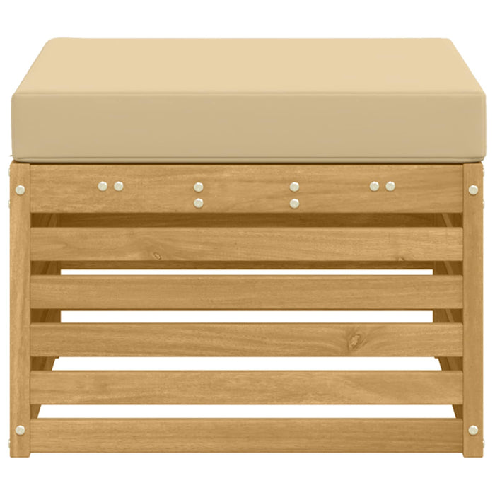 Taburet pentru exterior Lemn Solid de Acacia Alb - WALTI WALTI