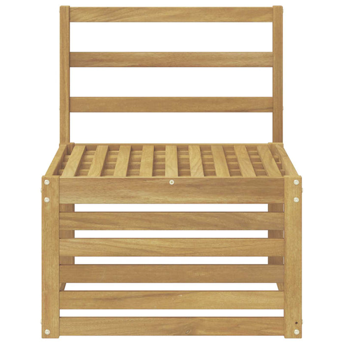 Canapea Medie pentru Exterior Lemn Solid de Acacia Alb - WALTI WALTI