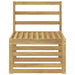 Canapea Medie pentru Exterior Lemn Solid de Acacia Alb - WALTI WALTI
