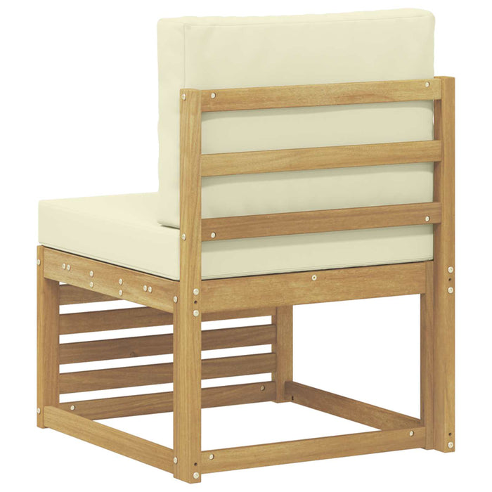 Canapea Medie pentru Exterior Lemn Solid de Acacia Alb - WALTI WALTI