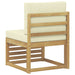 Canapea Medie pentru Exterior Lemn Solid de Acacia Alb - WALTI WALTI