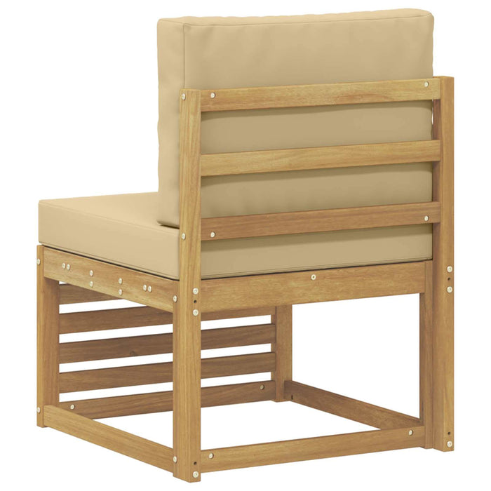 Canapea Medie pentru Exterior Lemn Solid de Acacia Alb - WALTI WALTI