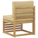 Canapea Medie pentru Exterior Lemn Solid de Acacia Alb - WALTI WALTI