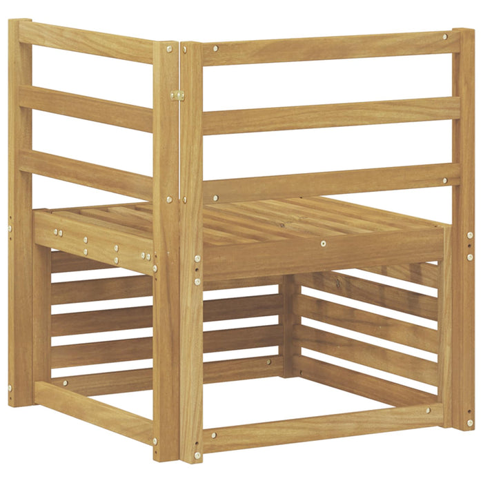 Sofa Colțar pentru Exterior Lemn Solid de Acacia Alb - WALTI WALTI