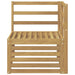 Sofa Colțar pentru Exterior Lemn Solid de Acacia Alb - WALTI WALTI
